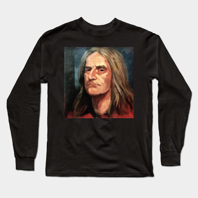 Portrait of Claude ~ oil painting Long Sleeve T-Shirt by rozmcq